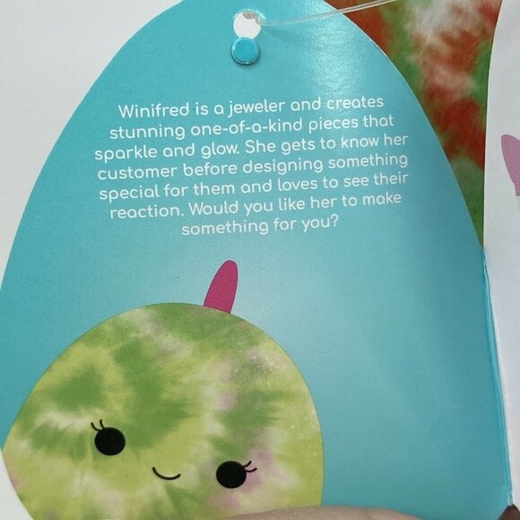 Squishmallows 8" Winifred the Chameleon Green Tie Dye Stuffed Plush Kelly Toy - Picture 4 of 5